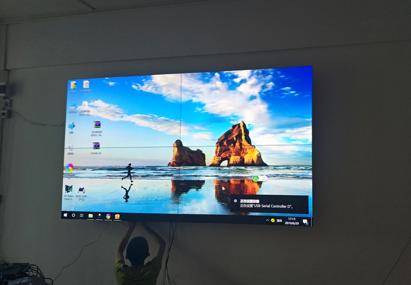 0.88mm拼接屏物理拼縫，0.88液晶拼接屏物理展示